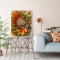 Hand Painted DIY Hummingbird Sunflower Oil Canvas Paint By Numbers Drawing