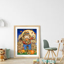 Diamond Painting DIY Halloween scarecrow Full Round Drill Rhinestone Kit