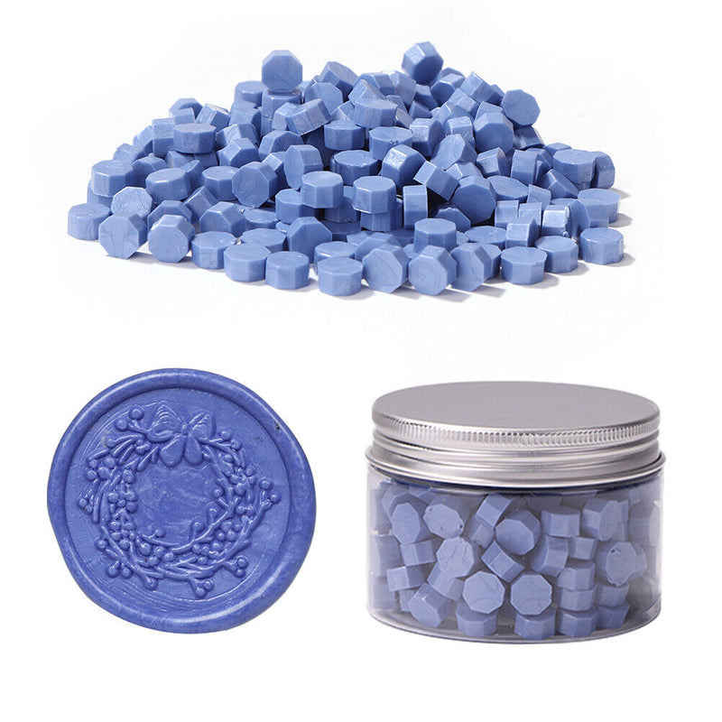 200pcs Blue Sealing Wax Beads Sealing Stamp Wax for Envelope Wedding Invitation