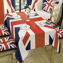 60*60 Union Jack Table Cover Cloth Queen's Platinum Party Jubilee Street R8O6