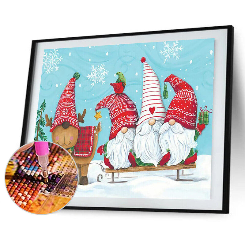 5D DIY Full Round Drill Diamond Painting Elk Goblins Mosaic Kit Art Craft Gift