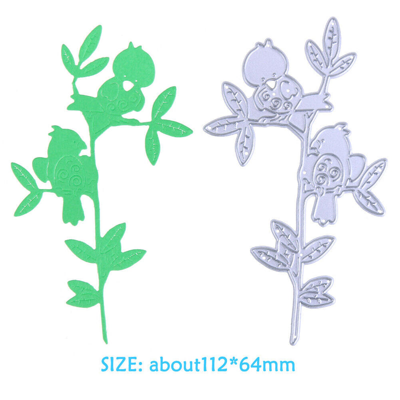 Birds in Branch Metal Cutting Die Stencil for DIY Scrapbook Embossing Craft-1906