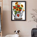 Sunflower Spray Full Round Drill Mosaic Diamond Painting Picture of Rhinestone