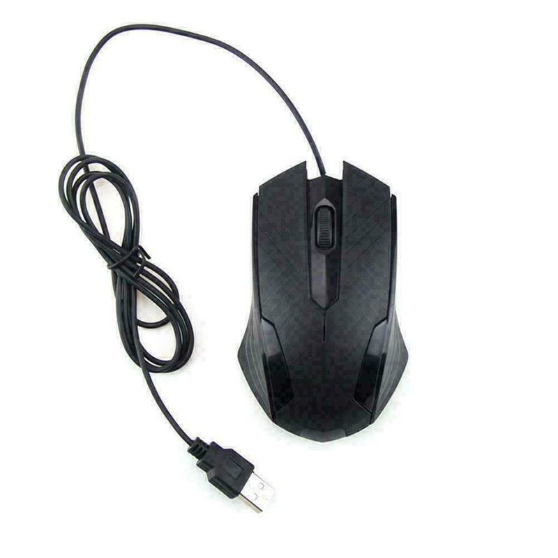 USB Interface Wired Scroll Wheel Mouse Gaming Mice Desktop For PC O3Z4