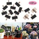 Label Wooden Memo Chalkboard Mini Blackboard Message Note Clip Notice Sign