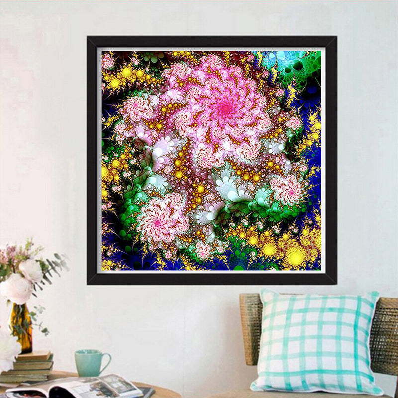 5D DIY Full Drill Diamond Painting Flowers Embroidery Mosaic Kit Home Wall Decor