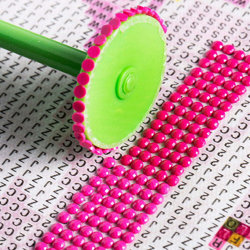 Point Drilling Pen with Wheel Rhinestone Painting Accessories Sticky Roller