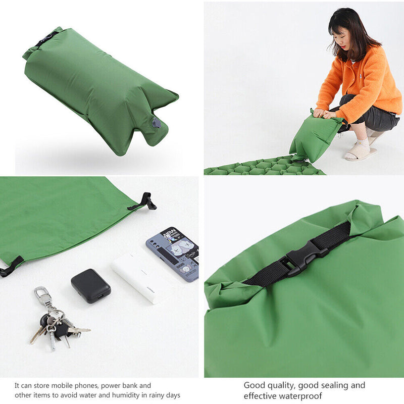 Camping Hiking Air Bag Mattress Nylon TPU Inflatable Bag Lightweight Air Po