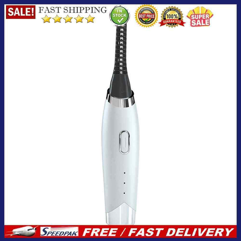 Mini Electric Heated Eyelash Curler Portable Eye Lashes Long Lasting Makeup