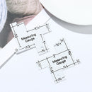 Handmade Tailor Ruler Patchwork Quilting Measuring Gauge Template Sewing Ruler