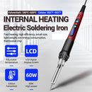 13pcs Electric Weld Soldering Iron Pencil Adjustable 60W LCD Display Repair