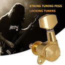 6pcs 6L String Tuning Pegs Locking Tuners Keys Machine Heads for Acoustic Guitar