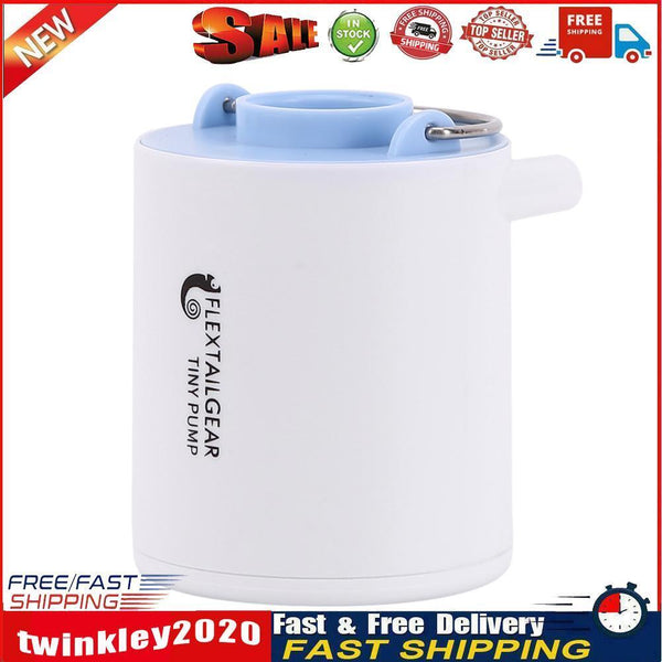 Mini Air Pump 1300mAh Rechargeable Air Pump Quick Inflate Deflate (Blue) Newly