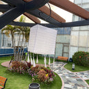 Solar Lantern Tassel LED Waterproof Hanging Chandelier Garden Decor (2pcs)