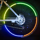 26 Inch Bicycle Reflector Fluorescent Wheel Rim Reflective Stickers (Green)