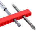 5pcs Multi Holes Hex Shank Bit Holder Screwdriver Head Storage Case (Red) Newly