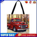 Red carPrinted Shoulder Shopping Bag Casual Large Tote Handbag