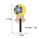 Magic Cap Badges Brooch Halloween Magic Wand Jacket Bag Pins Girls Jewelry Gift