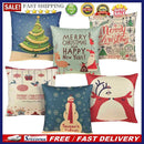 6pcs Washable Cute Print Christmas Pillow Case Set Holiday Pillowslip No Inne