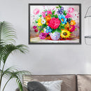 Flowers Cross Stitch Embroidery Kits DIY 11CT Stamped Picture Needlework Arts