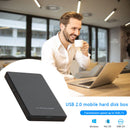 2.5 inch USB2.0 SATA Mobile Hard Disk Case External SSD Box Support 2TB