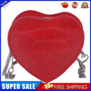 Love Heart Crossbody Handbag Women Kids Leather Small Shoulder Bags (Red)