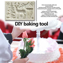 Christmas Tree Elk Snowflake Mold Chocolate Fondant Baking Cake Decoration Mould