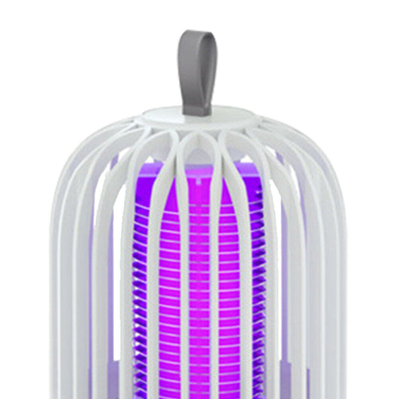 Pest Control Lights LED Bug Trap Mute Luring Mosquito Killer Lamp (White) Newly