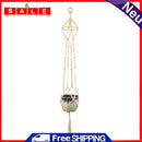 Handmade Flower Pot Net Bag Rope Braided Plant Hanging Basketball Hanger for Garden