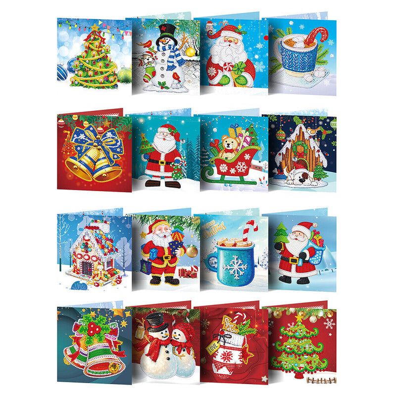 Specially Shaped Drill Diamond Christmas Birthday Card Kit DIY Craft Gru