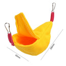 Warm Banana Hamster Hammock Hang Cage Pet Birds Sleeping Nest House (Yellow