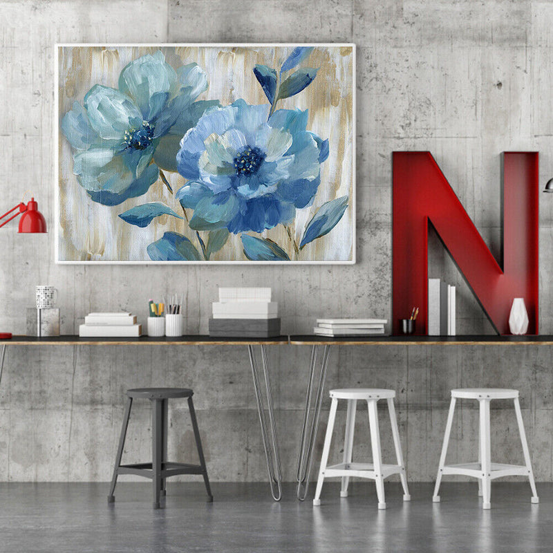 Oil Paint by Numbers Flower Canvas Artwork Living Room Art Picture Decoration