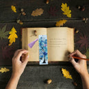 Leather Tassel Flowers Letter DIY Special Shaped Diamond Best Bookmark U0N2 O0D9