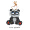 hnnew 1pcs DIY Cute Animal Keychain Hand Made Diamond Painting Drilling Vol