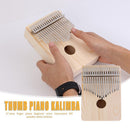 Simple Assembly 17 Key Kalimba Handwork DIY Kit Wood Finger Thumb Piano for Kids