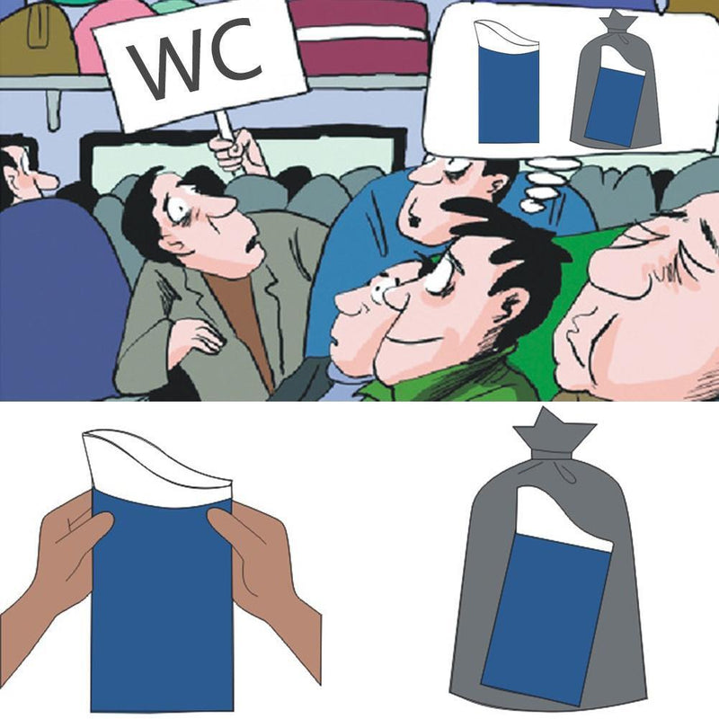 10pcs Disposable 600CC Urine Bags Storage Bag Car Outdoor Emergency Toilet Newly