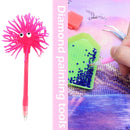 Diamond Painting Pen Round/Square Tip DIY Point Drills Pens (Pink Monster)
