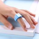 Color Oil Geometric Hand-painted Jelly Open Rings Women Party Jewelry (E) Newly