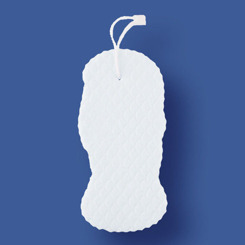 Bath Soft Sponge Body Exfoliating Dead Skin Massager Cleaning Brush (White)