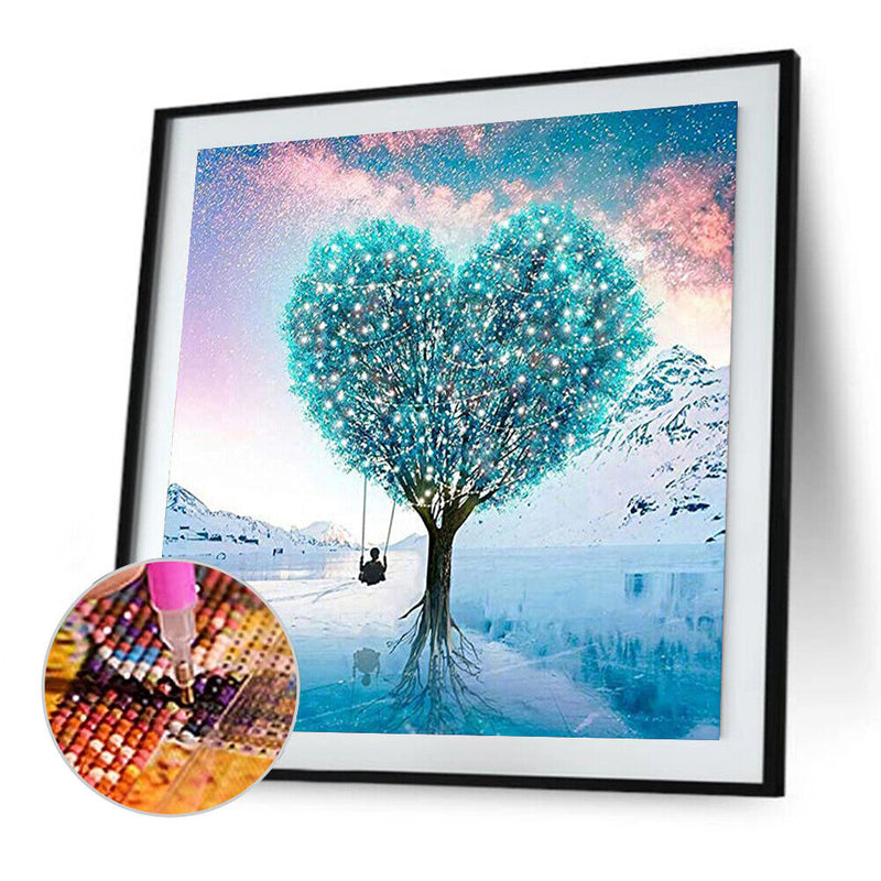 5D DIY Full Drill Diamond Painting Love Tree Embroidery Mosaic Kit (W1134) Newly