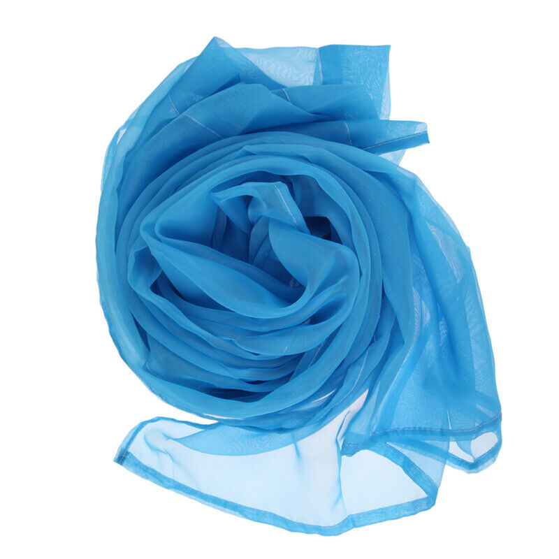 Solid Color Window Curtain Flower Pattern Sheer Voile Tulle Valance Blue