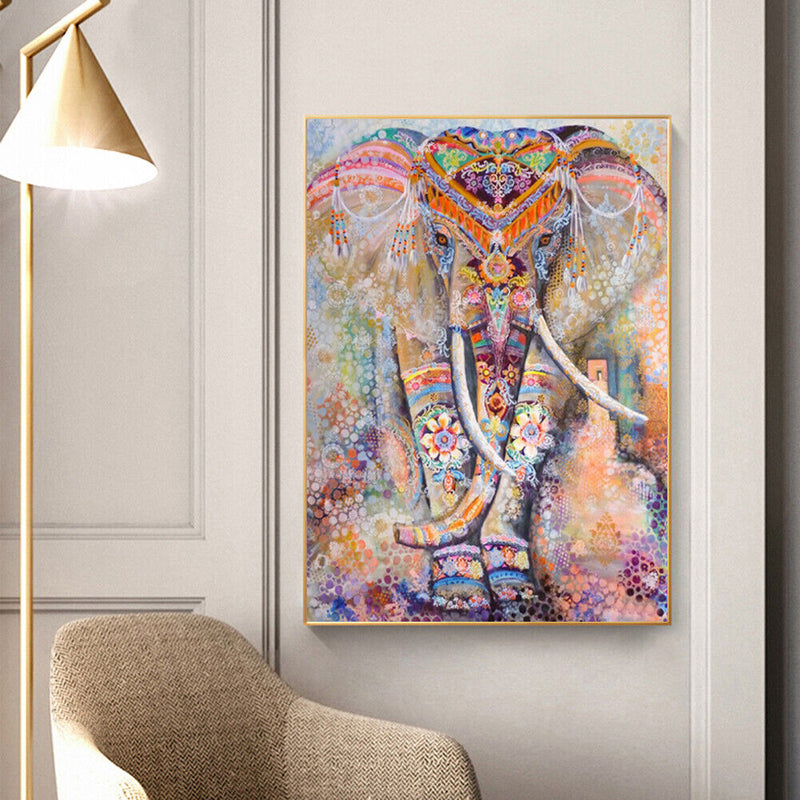 Home Decor Cross Stitch DIY Ethnic Elephant Diamond Painting Embroidery Mosaic
