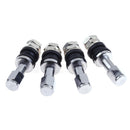 VODOOL 4pcs/Set Car Car Stainless Steel Clamp-in Tire Tire Wheel Valves Cov