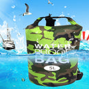 Waterproof Swimming Bag Camouflage Outdoor Camping Dry Sack (5L Green)