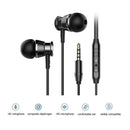 Langsdom M305 Bass Metal Headphones In-ear Headset HiFi Stereo Earbuds with Mic