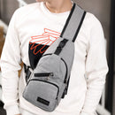 Oxford Cloth Chest Bag Men Zipper Fanny Pack Outdoor Sports Chest Phone Pou