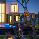 LED Kettle Solar Light Watering Can Sprinkle Fairy Lamp Garden Decor (A) Newly