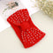 Winter Head Wrap Ear Warmer  Knit Headband  Rhinestone Crochet Hair Band  Bead