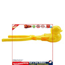 Snowball Maker Tool Duck Shape Snow Ball Tongs Clip with Handle (Yellow) Newly