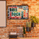 Roll Rock Metal Plate Tin Plaque Bar Pub Wall Art Sign Home Decoration